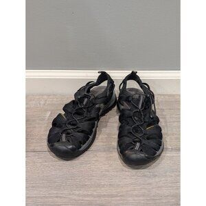 Keen Women's Whisper Closed Toe Sport Sandal Black and Gray Waterproof Sz 9